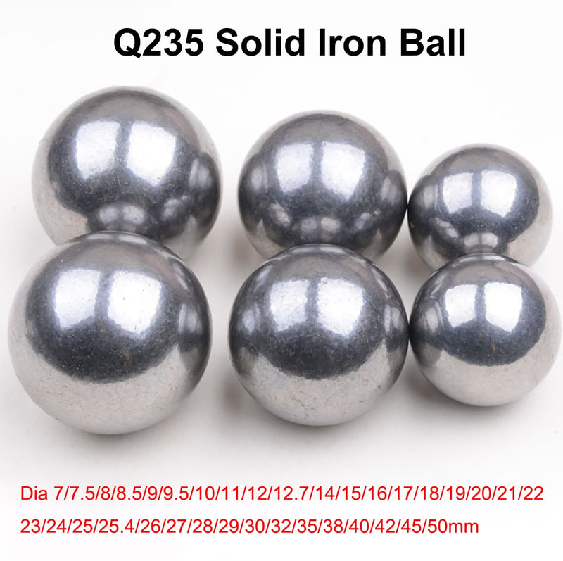 Bola de hierro sólido Q235, cuentas de hierro lisas no apagadas, diámetro 7/7, 5/8/8, 5/9/9, 5/10/11/12/12, 7/14/15/16/17/18/19/20/21/22/23 /24 - 50 mm