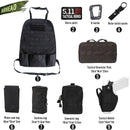 Universal Tactical MOLLE Car Seat Back Organizer military MOLLE Panel Vehicle Seat Cover Protector Kit Mat Black