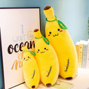 35-70cm Fun Creative Cartoon Banana Plush Soft Stuffed Pillow Sofa Cushion Baby Cute Plush Doll Children Fruit Toys Children Gif