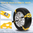 4pcs/8pcs Car Tyre Snow Chains Snow Roadway Safety Adjustable Anti-skid Safety Double Snap Skid Wheel Tire TPU Chains