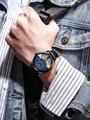 AILANG Genuine Brand Men&#39;s Double Tourbillon Luminous Direct-looking Mechanical Watch Automatic Watch Men&#39;s Watch   Hollow Movem