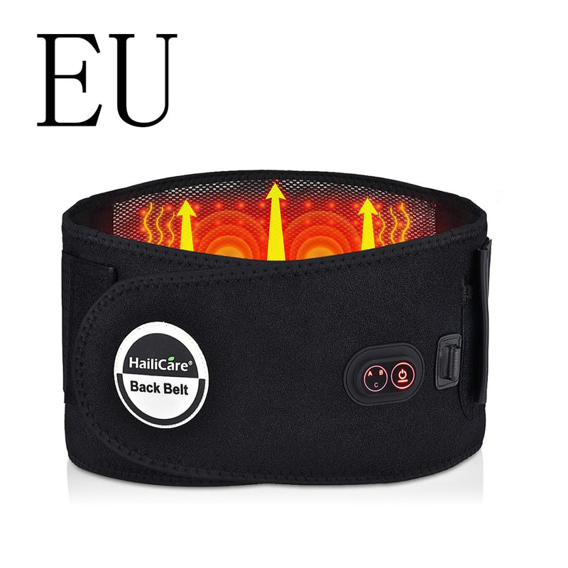 Waist Heat Therapy Massage Red Light Heating Massage Belt Relieve Pain Disc Herniation Support Spine Lumbar Back Massager