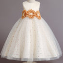 Pegeant Sequined Backless Kids Dresses for Girls Wedding Party Princess Dresses Baby Girls First Communion Layered Tutu Dresses