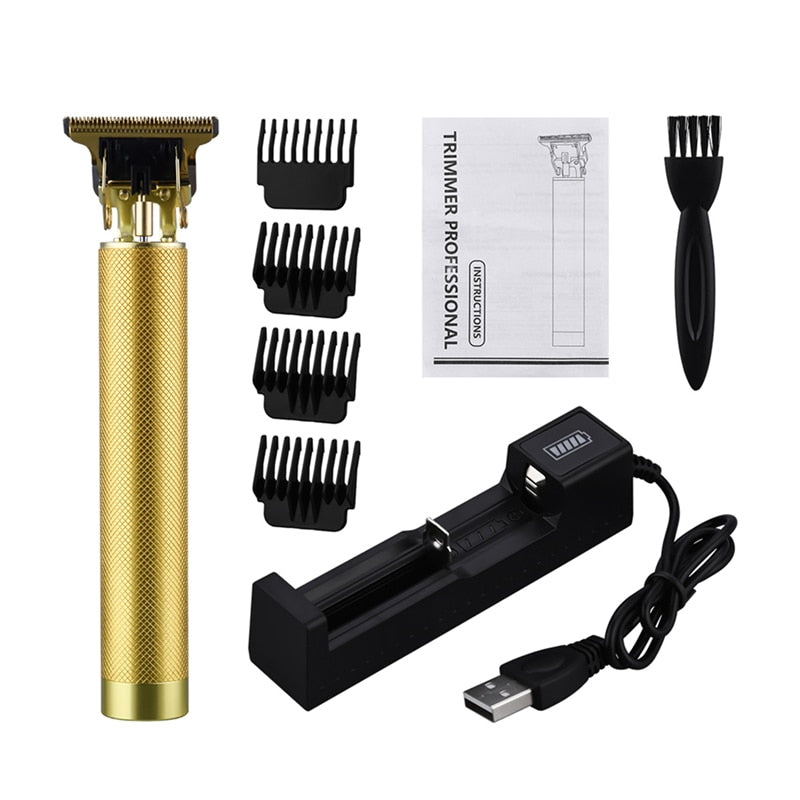 Ckeyin Tragbare Elektrische Haarschneidemaschine T-Klinge Für Herrenhaar Bartschneider Barehead Barber Blade Haircut Shaver Styling Machine