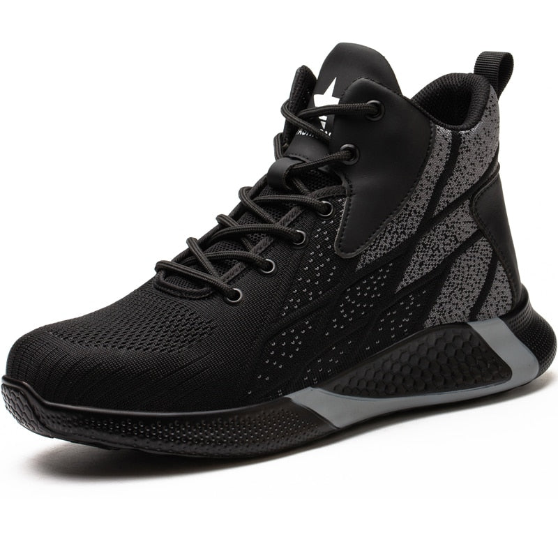 Fashion Safety Shoes Men Boots Indestructible Work Shoes Puncture Proof Work Boots Men Sneakers Steel Toe Shoes Safety Boots 46