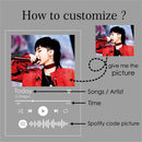 Tablero acrílico personalizado transparente de plexiglás de vidrio Spotify, metacrilato de polimetilo de vidrio orgánico, 1 Uds.