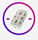 Aluminum Alloy Infinity Cube Fidget Cube Toy for Children Fidget Finger Anti Stress Killing Time Fidget Toys Infinite Cube