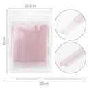 100Pcs Disposable Eyelash Mascara Swab Micro Brushes Eyelash Extension Individual Lash Removing Applicator Wands Makeup Tool kit