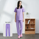 Hospital sala de operaciones negro azul enfermera Scrubs Set salón de belleza trabajo uniforme médico quirúrgico Tops pantalones mascota Doctor ropa de trabajo