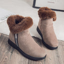 Winter Snow Ankle Boots For Women Casual Woman Shoe Suede Winter Boots Zipper Female Plush Furry Boots Platform Botas Mujer