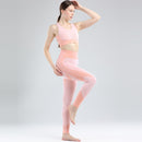 New Fitness Suits Yoga Women Outfits 3pcs Sets Long Sleeve Shirt+Sport Bra+Seamless Leggings Workout Running Clothing Gym Wear