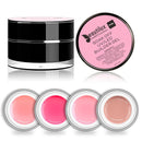 Beautilux Soak Off Contruction Nails Gel Kit 10g*12pcs Clear Pink White Camouflage UV LED Construction Extension Art Set