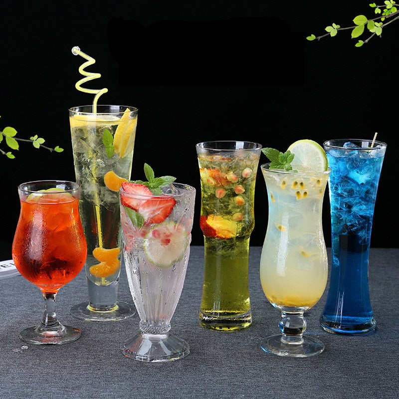 Kreatives Cocktail-Cocktail-Glas, Saftglas, Bargeschirr, Sommersand, Eisbecher, Trinkgefäße, Bier, Milchshake, Obst, Teeglas