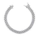 JINAO New 9&quot; 10&quot; Gold/Silver Color Anklet 9mm Charm Cuban Chain Anklet Iced Out Cubic Zirconia Anklet Gift Fashion Jewelry Gift