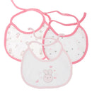 Honeyzone 3pc/lot 100% Cotton Baby Girls Bibs Pink Flamingo Print Baby Towel Bandanas Scarf Children Cravat Infant Towel