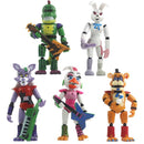 5Pcs/Set Anime Figure Five Night At Freddy Detachable Joint Fnaf Cute Bonnie Bear Rabbit Foxy Action Figure Pvc Model Freddy Toy