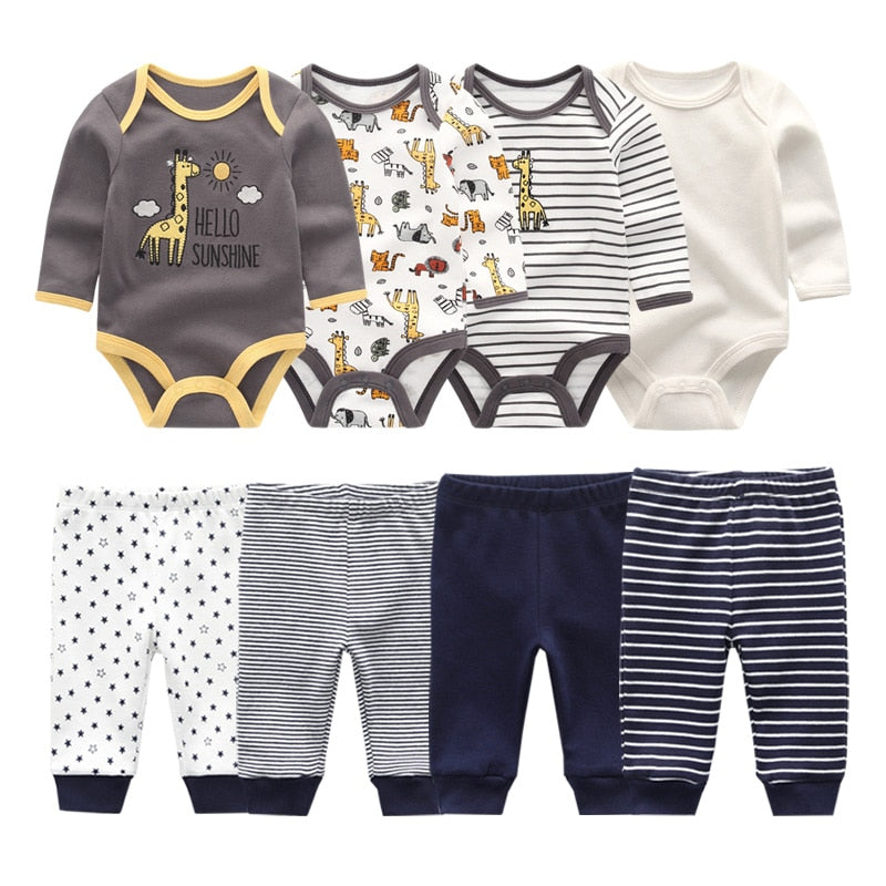 2022 Baumwolle Baby Mädchen Kleidung Bodysuits + Hosen Baby Sets Neugeborene Kleidung Sets Herbst Winter Baby Boy Kleidung Roupa de bebe