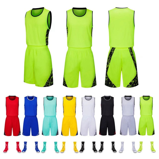 Nuevo traje de pelota deportiva para hombres y mujeres, ropa de baloncesto absorbente de sudor, transpirable y de secado rápido, se puede personalizar.