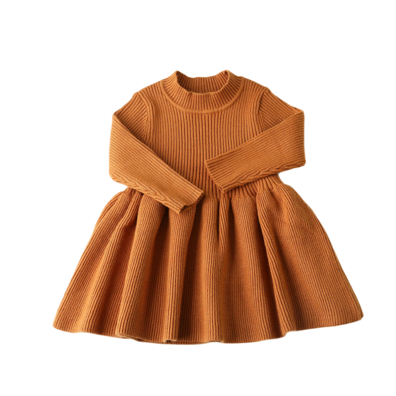 HoneyCherry, Otoño Invierno, suéter tejido de lana para niñas, vestido para niñas, vestidos para fiestas y bodas, ropa para niñas