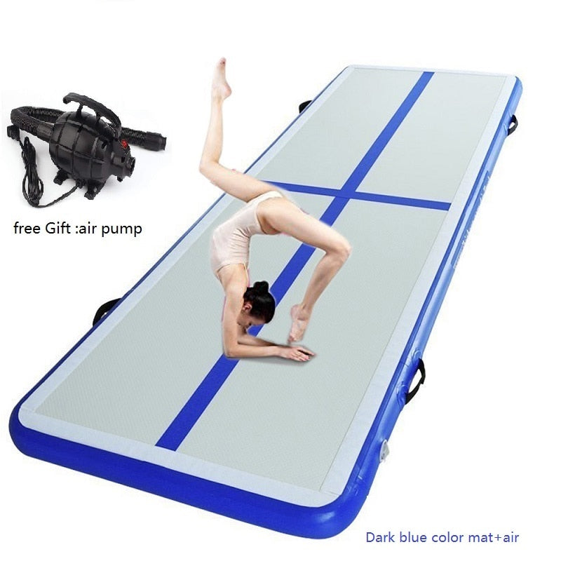 3-7Days Fast Delivery Inflatable Airtrack Air Mat Home Long Airtrack Gymnastics Mat Cylinder Gym Training Sport Fitness Airtrack