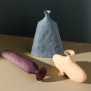 VILEAD Ceramic Flower Vases Figurines Nordic Cylinder Flower Pots Home Living Room Decoration Hogar Handicraft Modern Ornaments