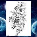 Pegatinas de tatuaje temporal de estilo veraniego, pluma de flor rosa para mujer, tatuajes falsos para hombre, tatuajes artísticos para brazo corporal, Lobo Tribal, León, Henna