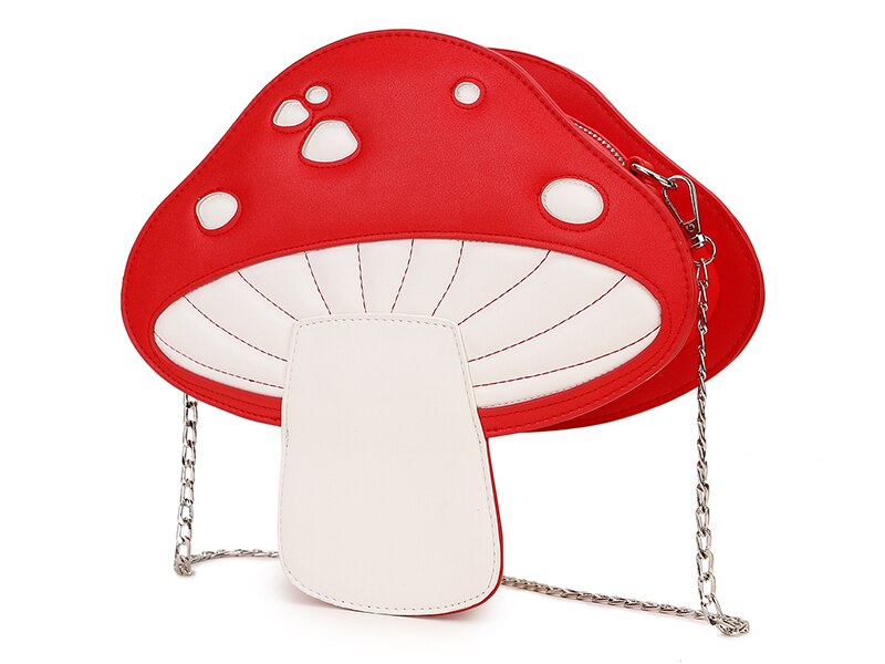 Cute Red Mushroom Design Shoulder Bag Fashion Girl&