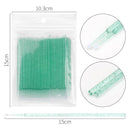 100Pcs Disposable Eyelash Mascara Swab Micro Brushes Eyelash Extension Individual Lash Removing Applicator Wands Makeup Tool kit