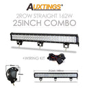 Auxtings 12 '' 22 '' 20 pulgadas 12V 24V todoterreno barra de luz led Spot Flood Combo 20 '' 126W luz de trabajo led para Jeep Car 4WD Truck SUV ATV