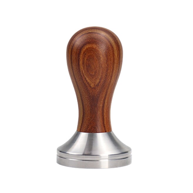 51/53/58mm ajustable de acero inoxidable Espresso café en polvo martillo café madera Tamper Set Barista herramientas distribución de café