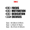 Large 73cmX104cm Fitness Quote Vinyl Wall Stickers For Gym Rooms Decor Fitness Room Sticker Motivate Frse Vinyl Wall Decals