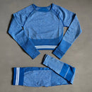 Conjunto de Yoga sin costuras Vital para mujer, 2/4 Uds., Sujetador deportivo, camisetas cortas, pantalones cortos, mallas de cintura alta, ropa de gimnasio, ropa deportiva para mujer