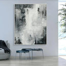Large Abstract Painting Black White Modern Landscape Wall Art Handmade Painting Wall Painting For  Home Living Room Decoration