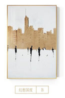 100% Hand Painted Abstract British Oil painting Modern Canvas Painting Wall Pictures for Living Room Home Decor Black White Art