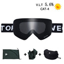 OTG Ski Goggles Snowboard Mask For Men Women Skiing Eyewear UV400 Snow Protection Over Glasses Adult Double Anti-Fog Cylindrical