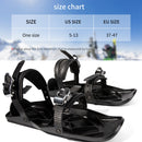 COPOZZ Winter Ski Skates Mini Portable Snow Shoes Adjustable Bindings Snow The Short Outdoor Travel Skiboard shoes