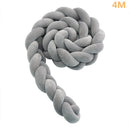Parachoques de nudo para bebé de 1M/2M/3M/4M en la cama, almohada para recién nacido, cojín para cuna, parachoques para cuna, Tour De Lit Bebe Tresse