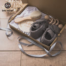 Lassen Sie uns 1 Set Babysachen Badetuch Baumwolldecke Pinsel Geschenkprodukte für Kinder Spielzeug Häkelrassel Box Weihnachtsgeschenk Geschenk machen