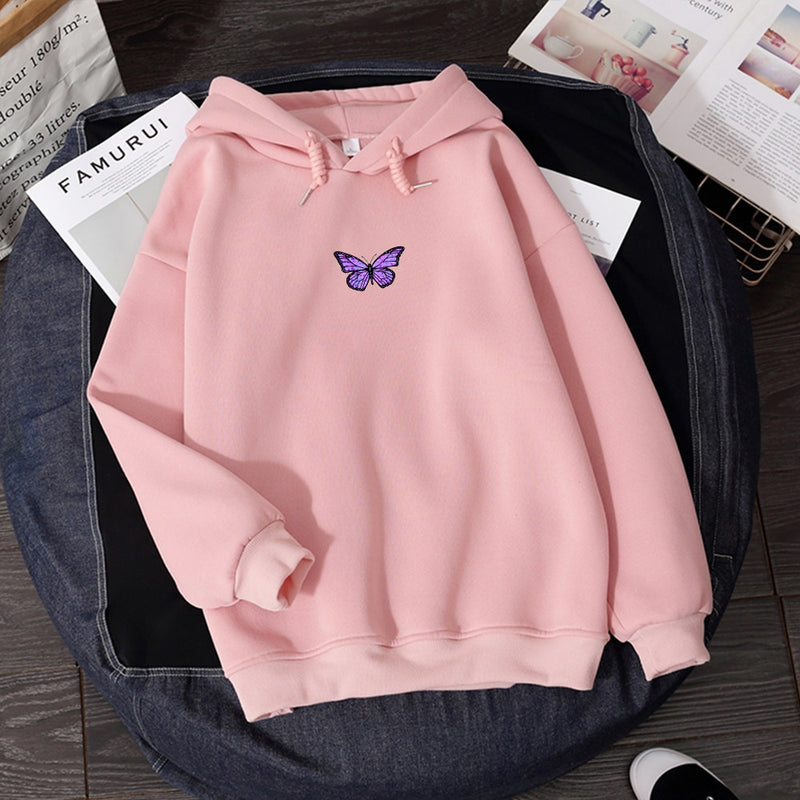 Womens Sweatshirts Hoody Butterfly HOODIE NEW 2020 Student&