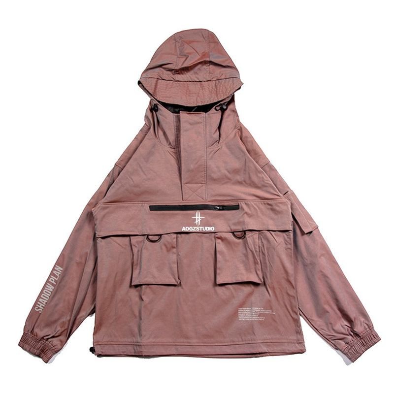 11 BYBB'S DARK Reflektierende Cargo-Jacke Mäntel Streetwear Tactical Function Pullover Harajuku Multi-Pocket Hoody Windbreaker Coats