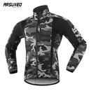 ARSUXEO Thermal Mtb Rennradjacke Winternacht Reflektierende Warme Fahrradbekleidung Winddicht Wasserdicht Herrenmantel Fahrradtrikot