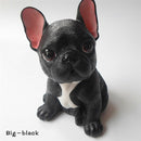 Creative French bulldog figurine home decoration car interior Ornament resin Animal sculpture crafts desktop decor birthday gift