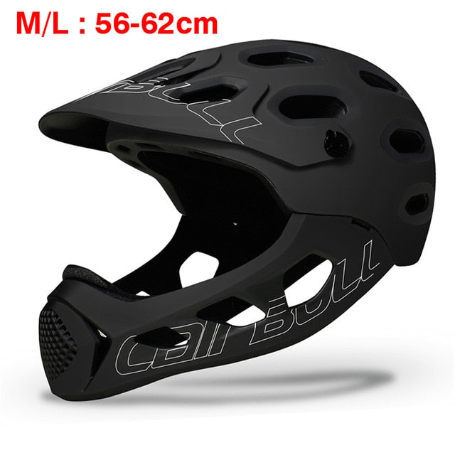 Casco de bicicleta Cairbull para hombre y mujer, casco de ciclismo de montaña MTB de cara completa en molde, gorras para casco de bicicleta deportiva de seguridad para carreras todoterreno