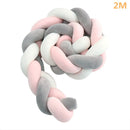 Parachoques de nudo para bebé de 1M/2M/3M/4M en la cama, almohada para recién nacido, cojín para cuna, parachoques para cuna, Tour De Lit Bebe Tresse