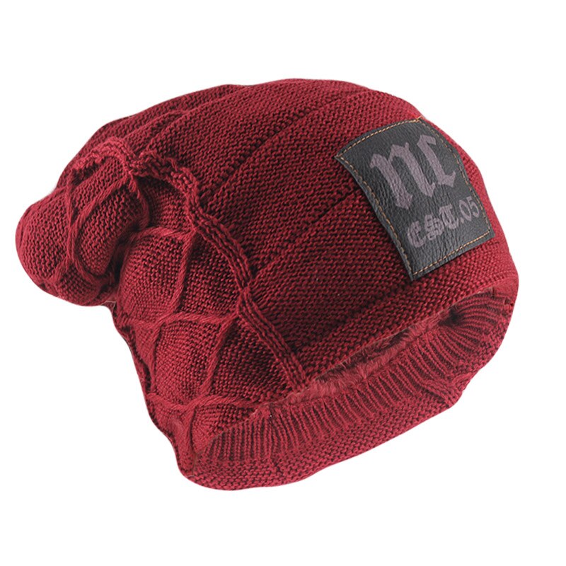 Gorros cálidos de invierno para hombres y adultos, gorros tejidos con letras a la moda para mujer, gorros de lana suave informales coloridos para exteriores