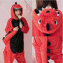 Franela dinosaurio Kigurumi pijama mujer hombre invierno Homewear chica Onesie franela Animal Cosplay disfraz fiesta mono adulto cálido