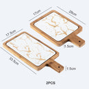 Nordic Golden Marble Texture Plate Ceramic Home Round Western Steak Dish Dessert Plate Square Tray Kitchen Cutlery Tray