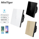 Touch Switch Smart Home Light Switch Wall Interruptor 1 Gang 1 Way Wifi Light Switch EU Standard Work with Alexa Google Home