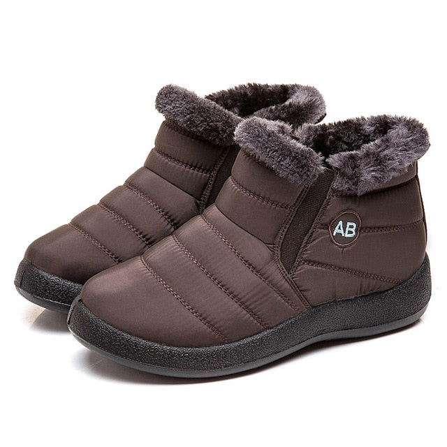 YAERNIWomen Boots 2019 Neue wasserdichte Schneestiefel für Winterschuhe Damen Casual Leichte Ankle Botas Mujer Warme Winterstiefel