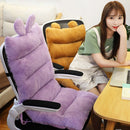 Chair One-piece Cushion Office Sedentary Butt Mat Student Seat Back Cushions Waist Support  Bedside Mats Chair Backrest Washable